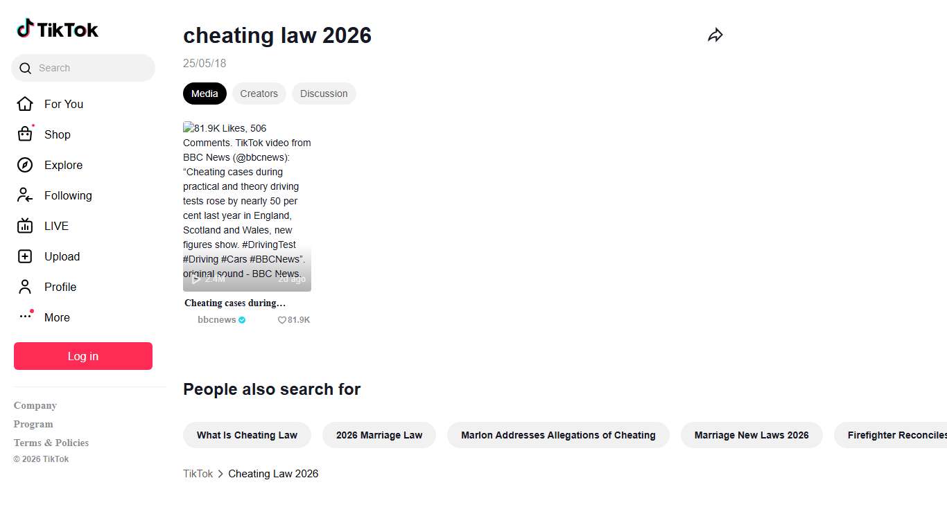 Cheating Law 2026 TikTok
